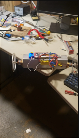 Testing spinning the flywheels